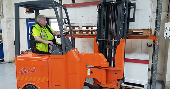 bendi forklift course