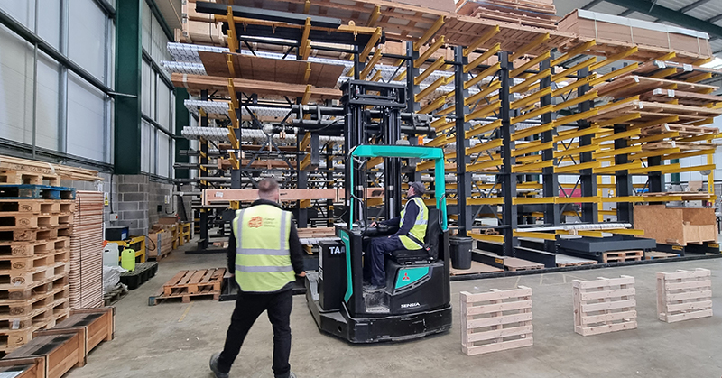 reach truck forklift course