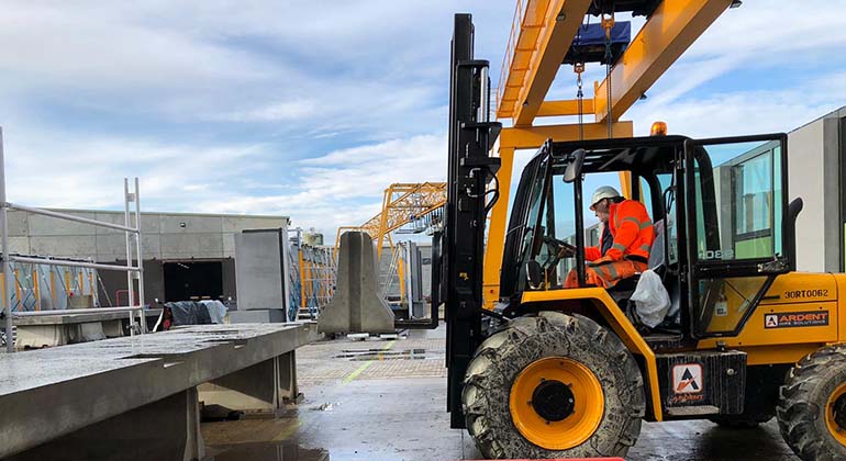 rough terrain forklift training course